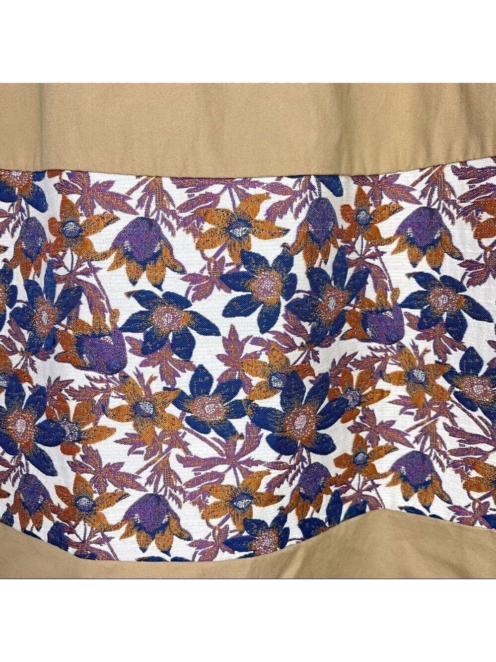 NEW Sachin + Babi Tan and Floral Jacquard Maxi Skirt Size 12 - Picture 8 of 14